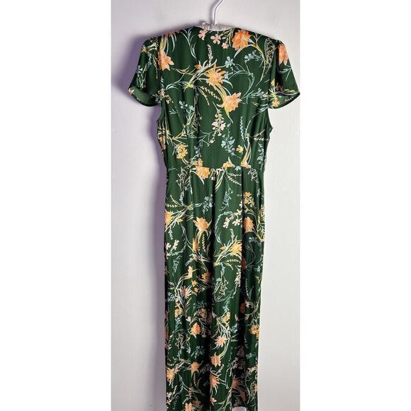 UO Urban Outfitters Matilda Floral Button-Up V-Neck Jumpsuit Size Small - Picture 6 of 13